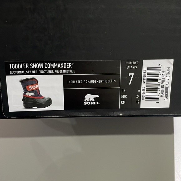 Sorel Toddler Snow Commander Boots, Size 7 - Picture 7 of 8